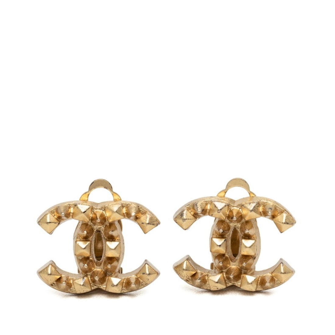 Chanel Coco Mark Earrings, Gold Plated, Women's CHANEL: --- Catalog ---Category: SizeSize (HxWxD): 14.30mm x 18.50mm / 0.56'' x 0.73''Category: DesignType: Clip earringsColor: GoldGender: WomenMaterial: Gold platingCategory: GeneralBrand: Chanel--- Item Li