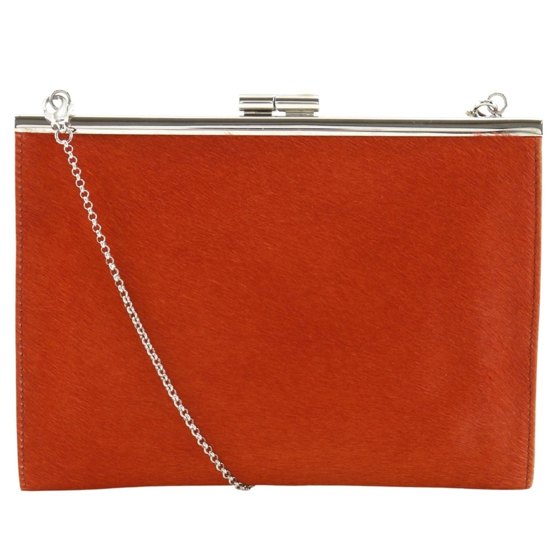 Bulgari BVLGARI Chain Shoulder Bag Party 2-Way Clutch Calfskin Red Clasp Women's: --- Catalog ---Category: SizeWeight: 220g / 7.76oz.Strap Drop: 51cm / 20.07''Size (HxWxD): 14cm x 20cm x 1.5cm / 5.51'' x 7.87'' x 0.59''Category: DesignType: Shoulder bagColor: Red colorGender: Women