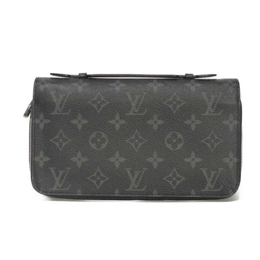 Louis Vuitton Zippy XL Long Wallet (Old Model) with LV Logo, Black, Hand Strap, Clutch Bag, Monogram: --- Catalog ---Category: SizeWeight: 380g / 13.4oz.Size (HxWxD): 12.5cm x 22cm x 4cm / 4.92'' x 8.66'' x 1.57''Category: DesignType: Long wallet (bi-fold)Color: Black, NoirGender: MenClosure: ZipperMa