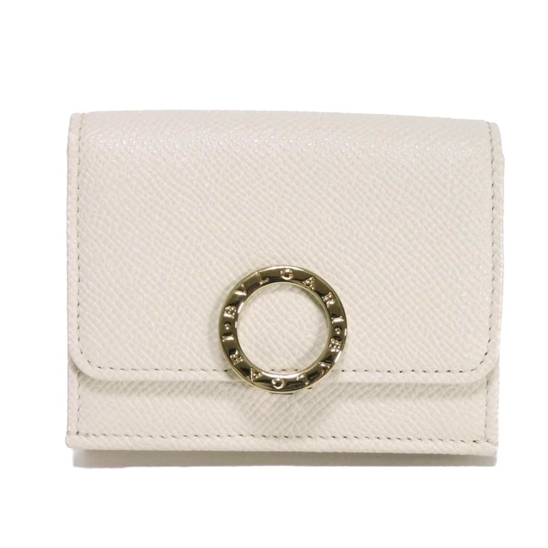 BVLGARI Tri-fold Wallet BB Logo Clip Compact Fuchsia Bicolor RFID IC Ring White 288653 Men's Women's: --- Catalog ---Category: SizeWeight: 100g / 3.52oz.Size (HxWxD): 7.7cm x 9.6cm x 3.6cm / 3.03'' x 3.77'' x 1.41''Category: DesignType: Wallet (tri-fold)Color: WhiteGender: Men,WomenClosure: FlapMateri