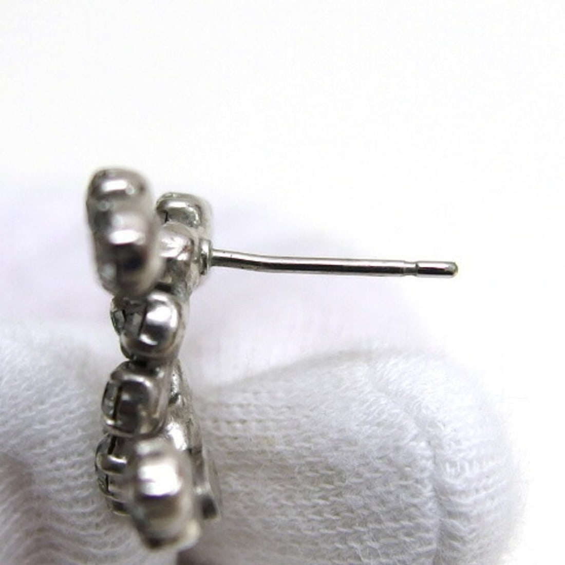 Chanel 00A Coco Mark Rhinestone Earrings - 11