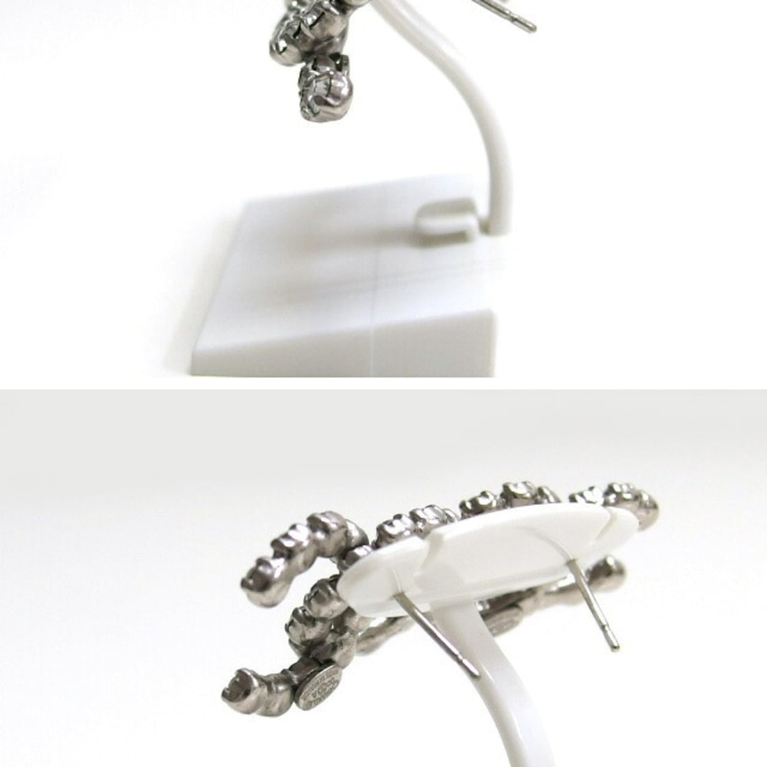 Chanel 00A Coco Mark Rhinestone Earrings - 3