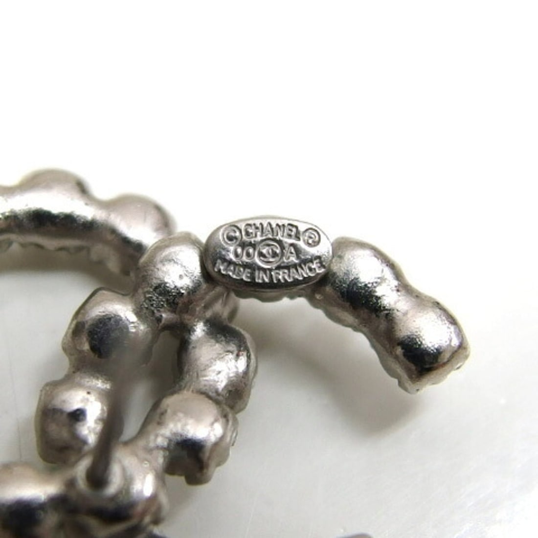 Chanel 00A Coco Mark Rhinestone Earrings - 6