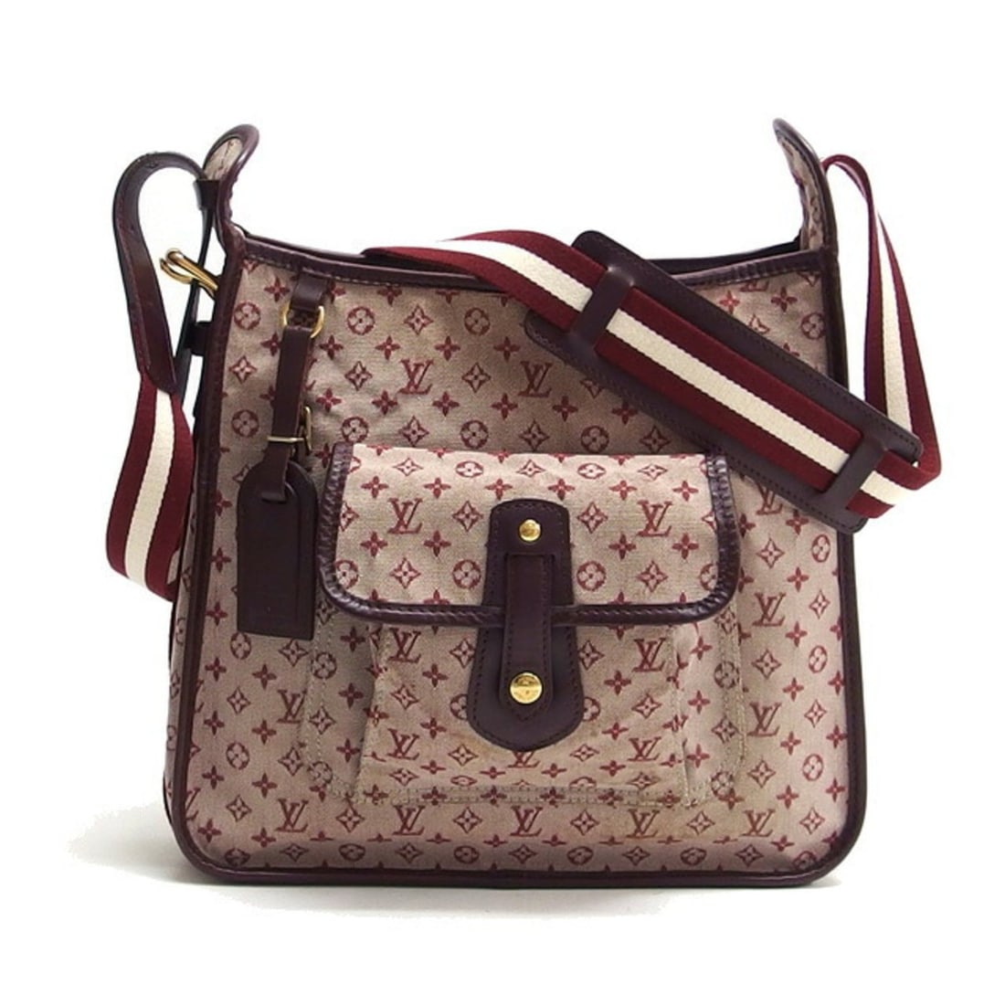 Louis Vuitton Monogram Mini Lin Busas Marie-Kate Shoulder Bag: --- Catalog ---Category: SizeWeight: 600g / 1.32lb.Size (HxWxD): 27cm x 29cm x 8cm / 10.62'' x 11.41'' x 3.14''Strap Length: 91cm - 106cm / 35.82'' - 41.73''Category: DesignType: Shoulder bagColor: Bo