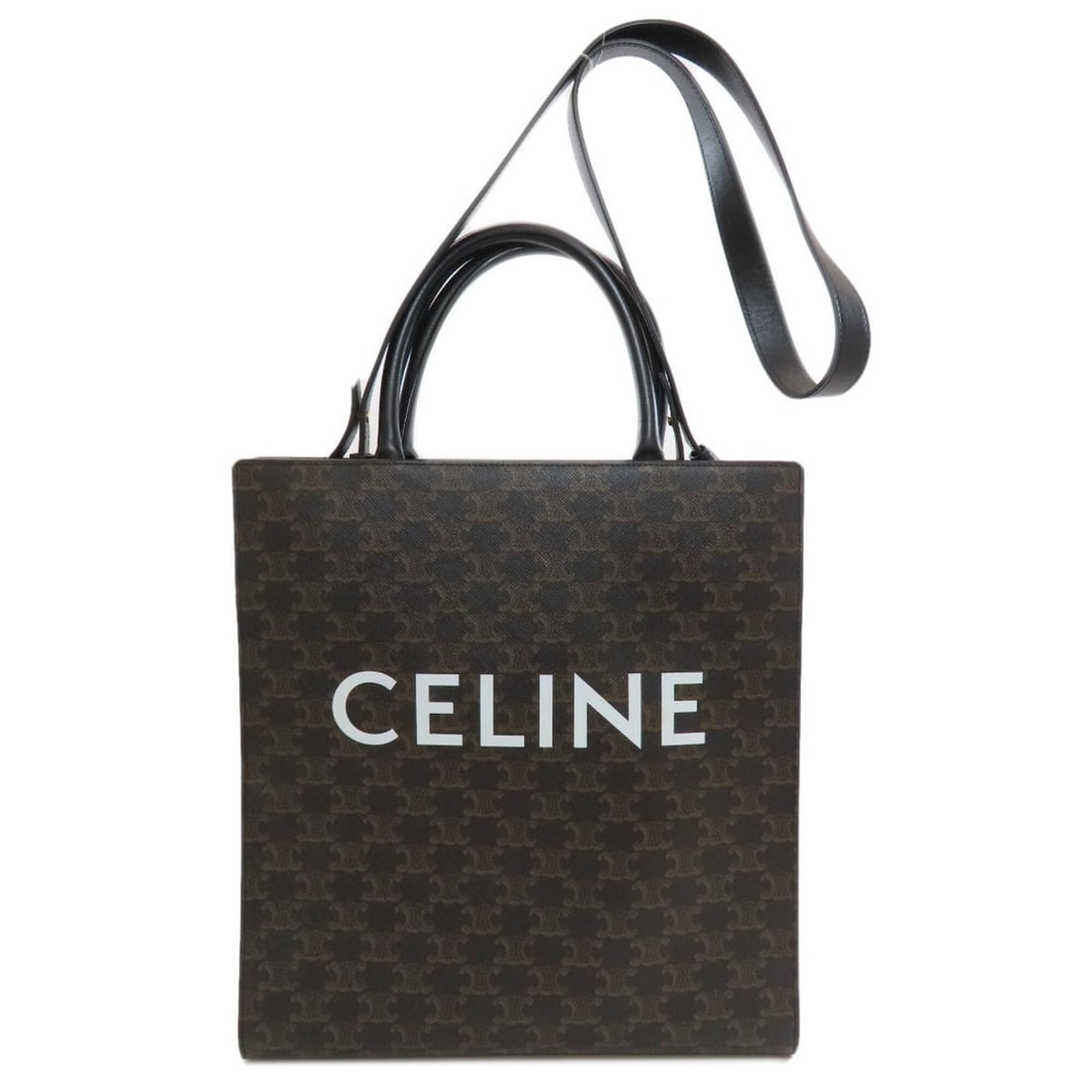 Celine Vertical Cabas Triomphe 2-Way Tote Bag, PVC, Women's CELINE (1 of 13)