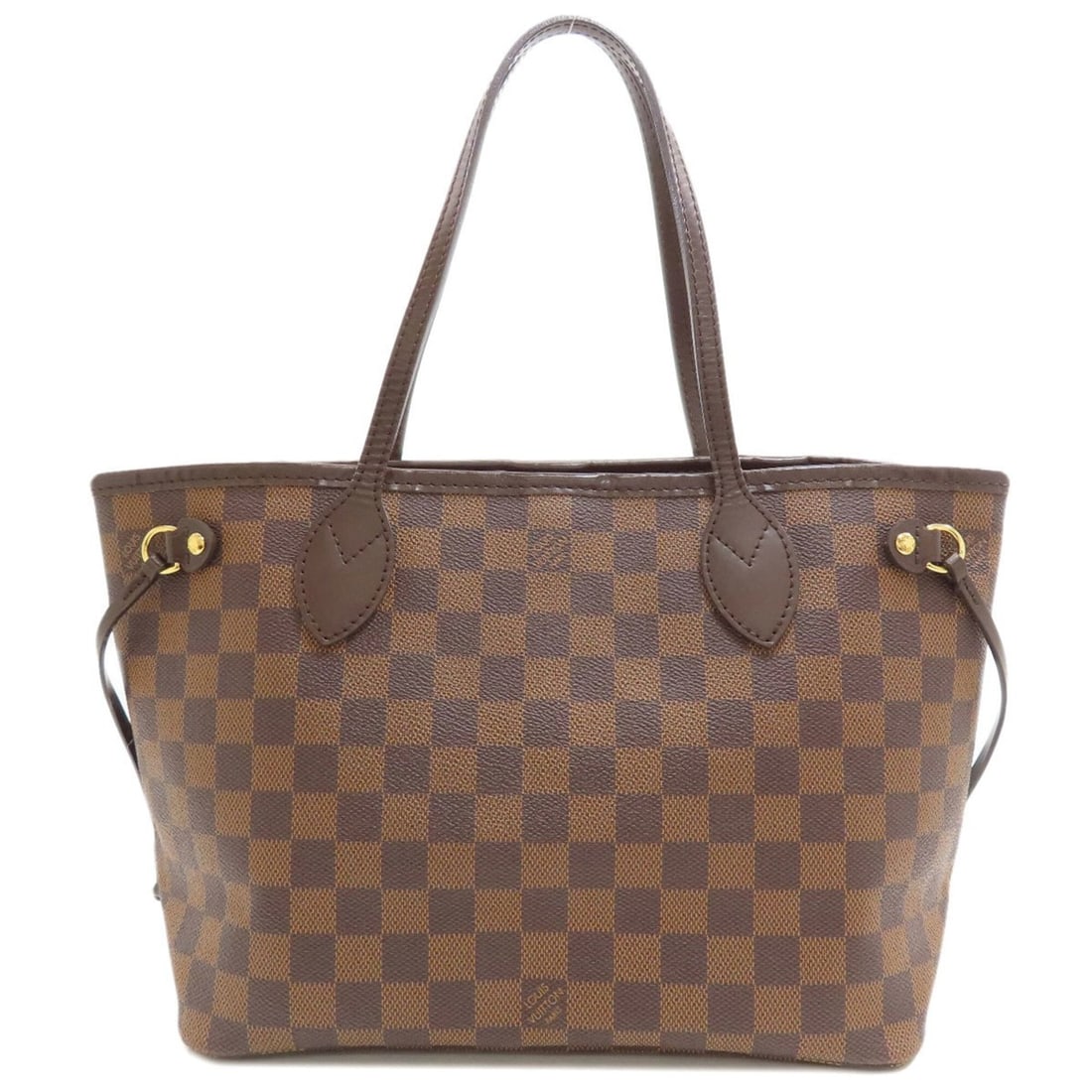 Louis Vuitton N51109 Neverfull PM Tote Bag, Damier Canvas, Women's LOUIS VUITTON: --- Catalog ---Category: SizeSize (HxWxD): 22cm x 37cm x 13cm / 8.66'' x 14.56'' x 5.11''Handle Length: 39cm / 15.35''Category: DesignType: Tote bagColor: Damier Canvas, EbeneGender: WomenClosure: Hoo