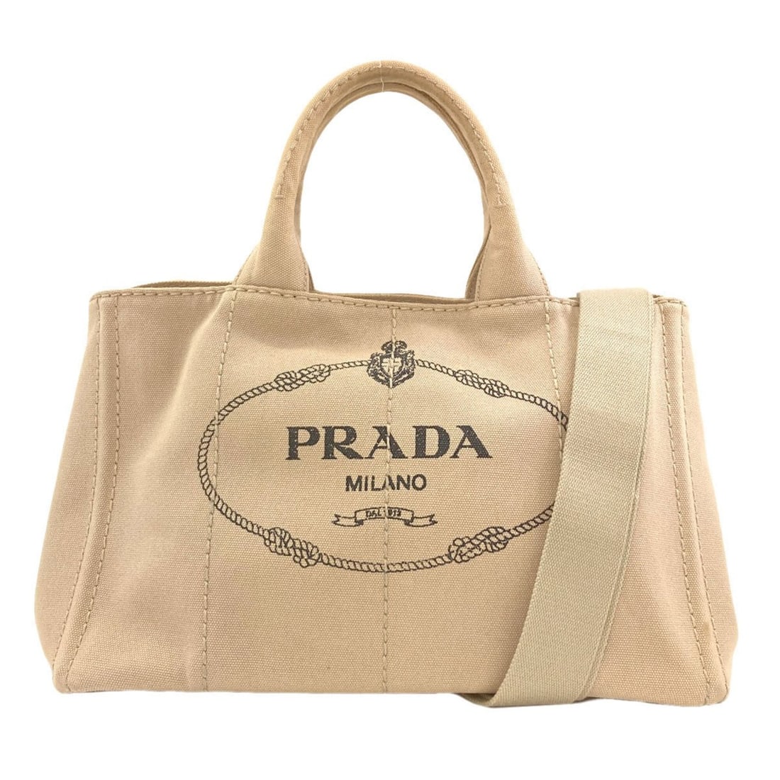 Prada BN2642 Canapa 2-Way Handbag Canvas Women's PRADA (1 of 20)