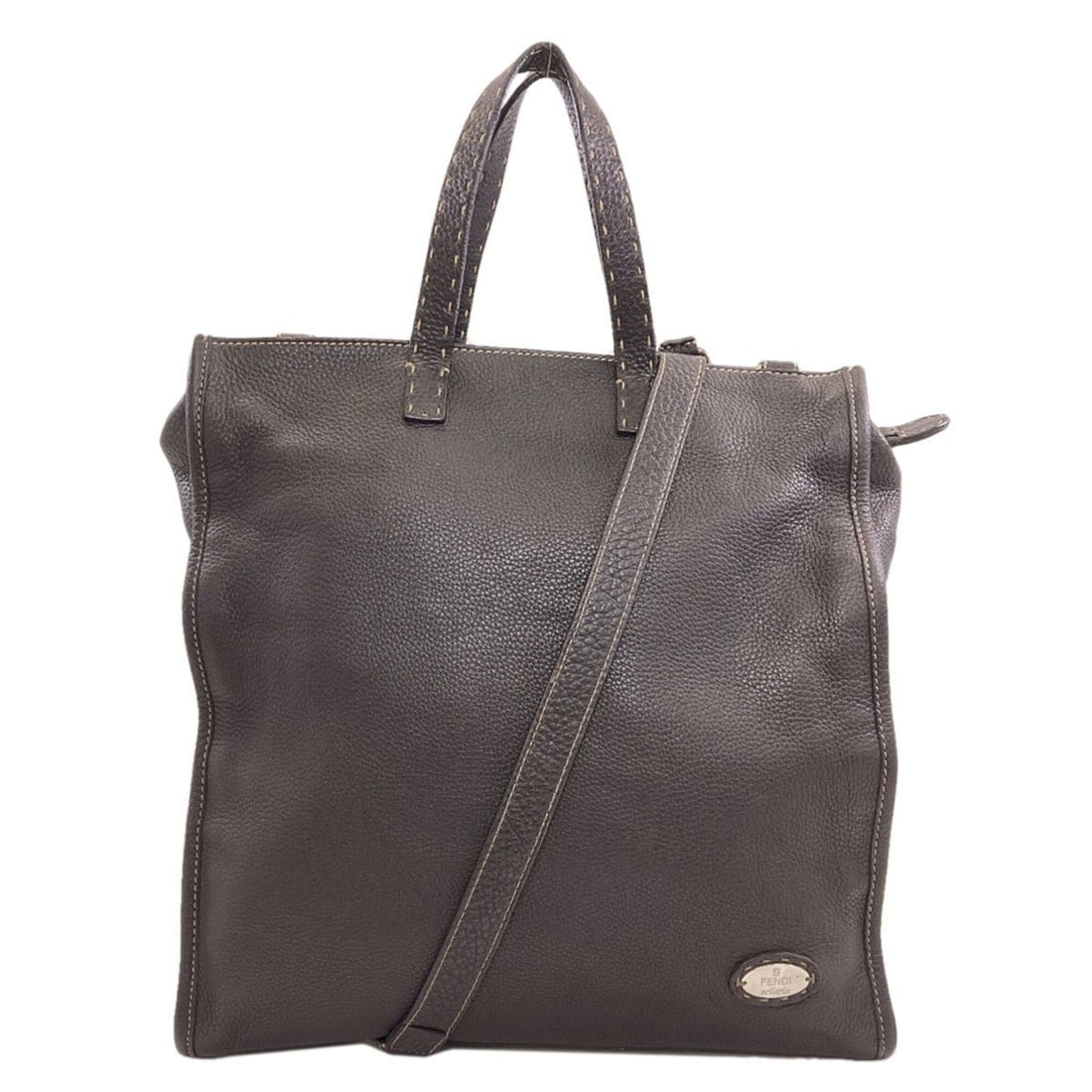 Fendi Selleria 2-Way Handbag Leather Women's FENDI (1 of 17)