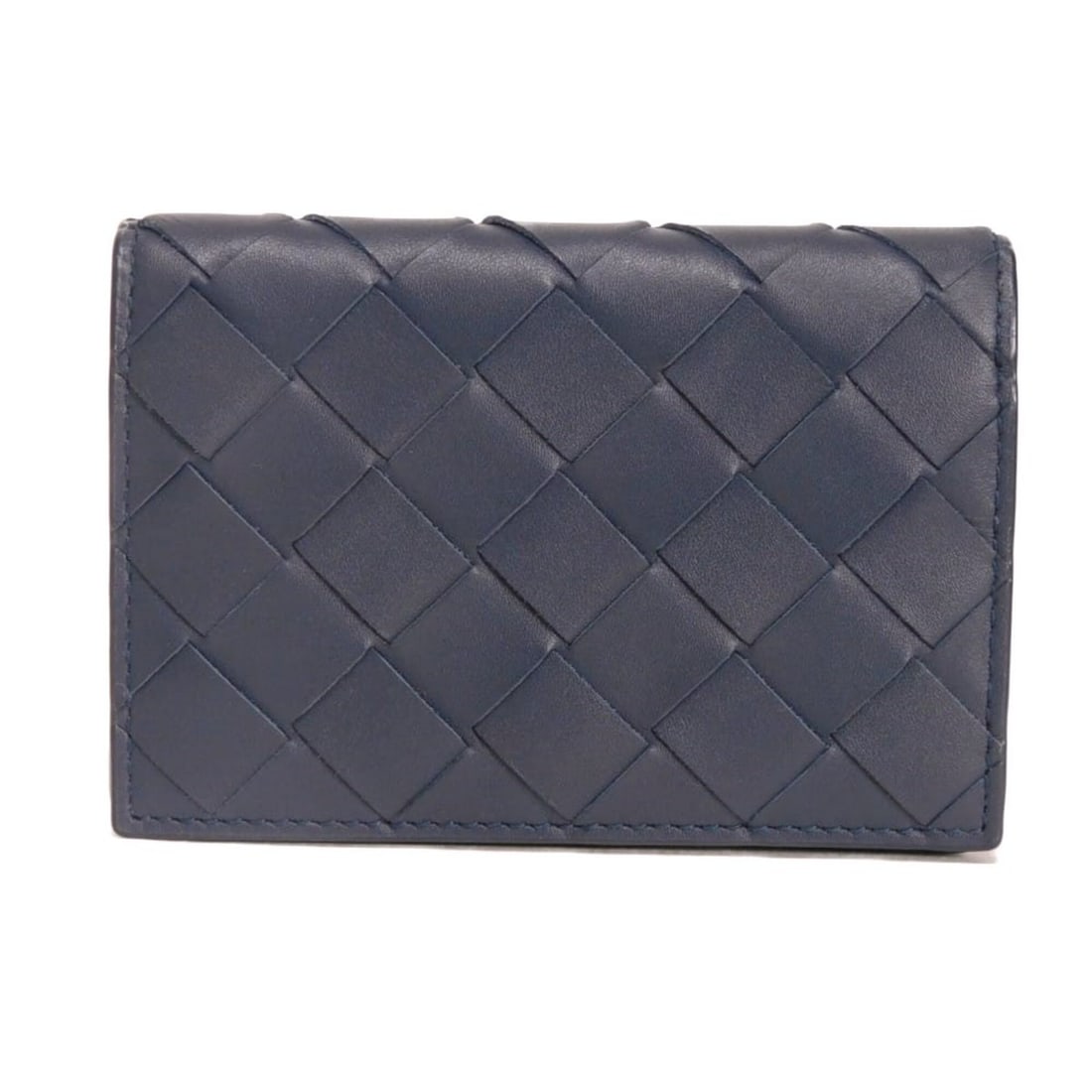 Bottega Veneta Card Case Business Holder Khaki Bicolor RFID IC Chip Maxi Intrecciato Navy 814657: --- Catalog ---Category: DesignType: Card caseColor: NavyGender: Women,MenMaterial: Leather Leather/Fur Type: CalfskinCategory: GeneralBrand: Bottega VenetaCountry of Origin: ItalyCategory: Physical P