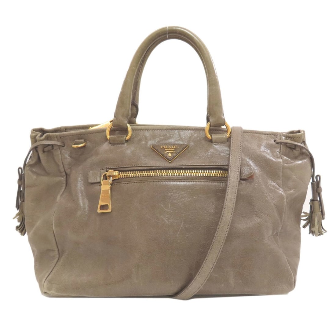 Prada 2-Way Leather Handbag for Women (1 of 20)