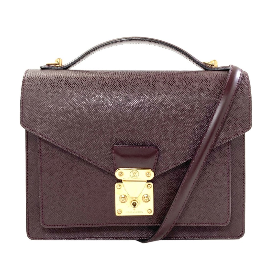 Louis Vuitton Monceau SP Order Handbag Taiga Leather Women's LOUIS VUITTON: --- Catalog ---Category: SizeSize (HxWxD): 21.5cm x 27.5cm x 5.5cm / 8.46'' x 10.82'' x 2.16''Strap Length: 102.5cm - 120.5cm / 40.35'' - 47.44''Handle Length: 19cm / 7.48''Category: DesignType: Handb
