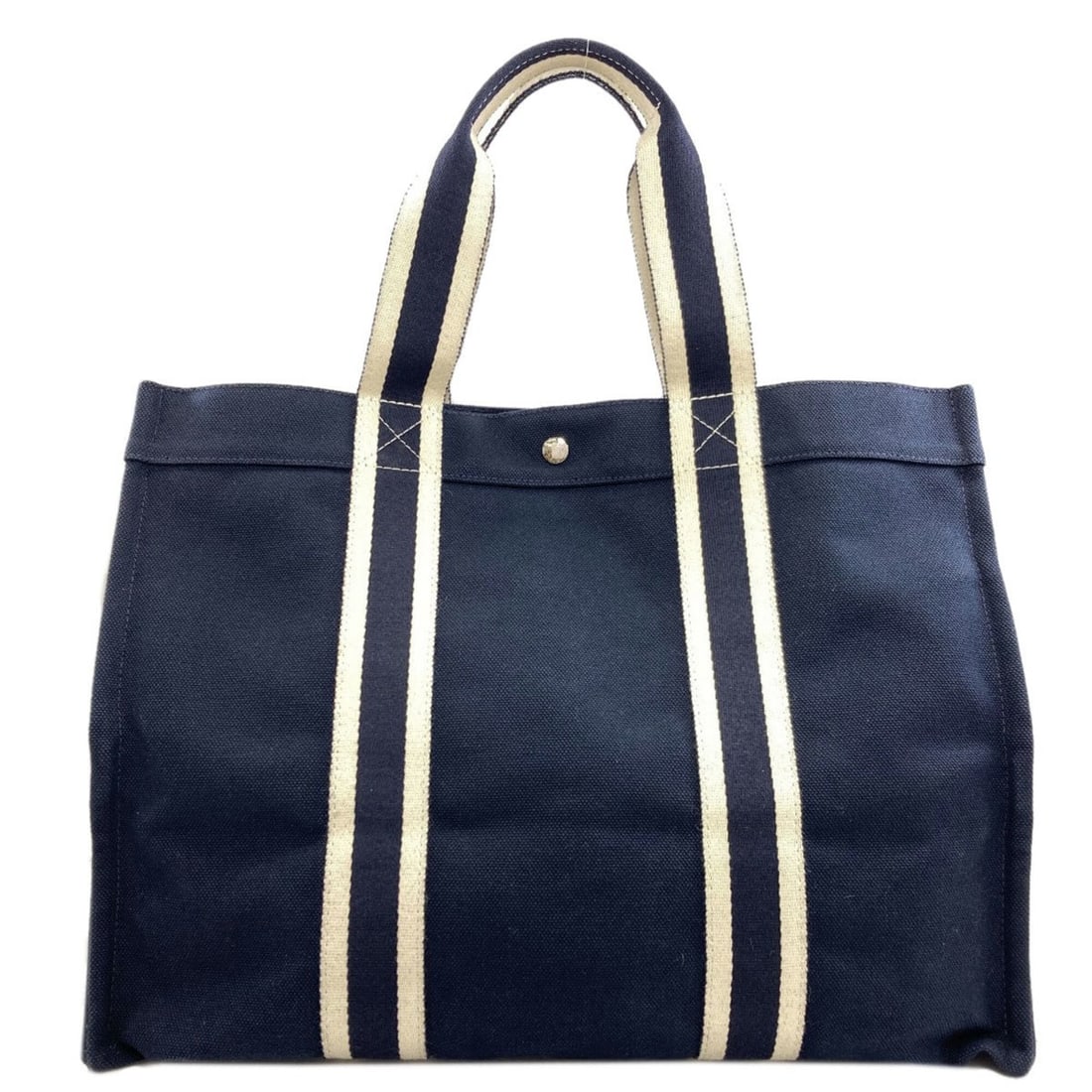 Hermes Bora Tote Bag, Canvas, Women's: --- Catalog ---Category: SizeSize (HxWxD): 37cm x 48cm x 24cm / 14.56'' x 18.89'' x 9.44''Handle Length: 43cm / 16.92''Category: DesignType: Tote bagColor: NavyGender: WomenMaterial: Canvas Category: 