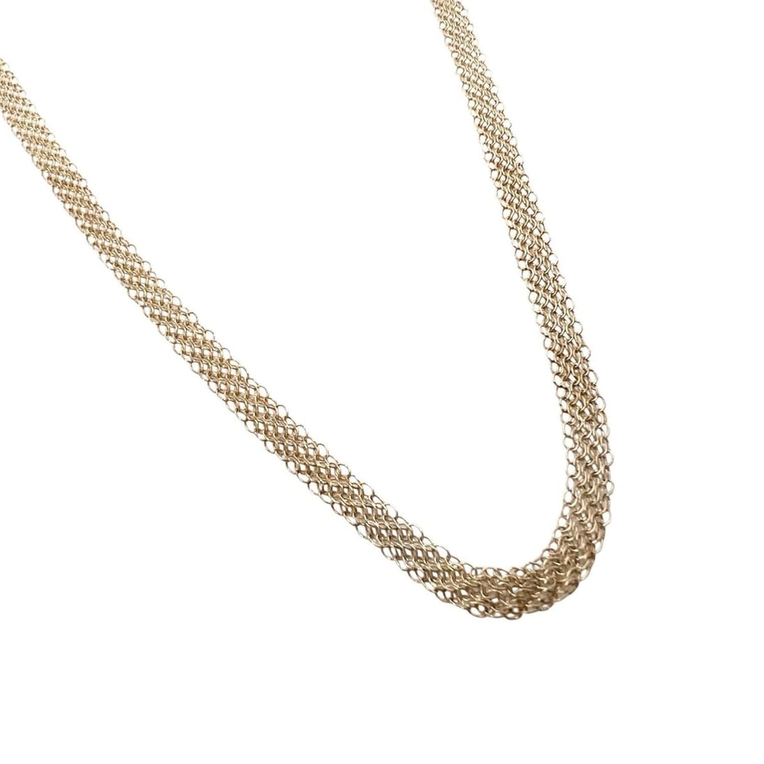 TIFFANY&Co. Tiffany Elsa Peretti Mesh Necklace SV925 Gold: --- Catalog ---Category: SizeNeck Circumference: 72 cm / 28.34''Category: DesignColor: SilverGender: WomenMaterial: Silver 925Necklace Type: NecklaceCategory: GeneralBrand: Tiffany--- Item List ---Sec