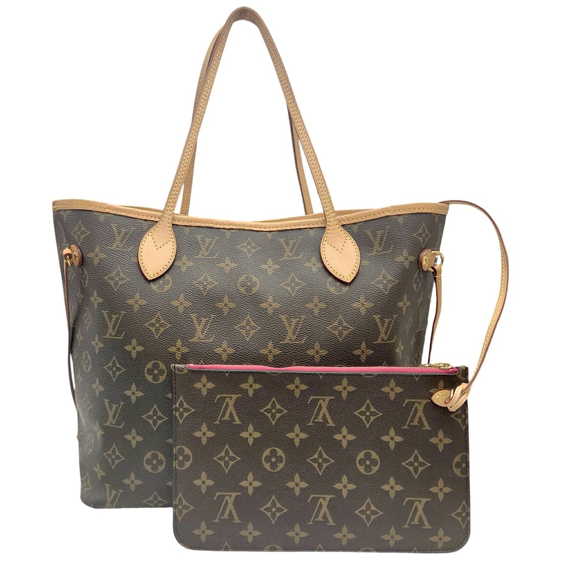 LOUIS VUITTON Neverfull MM M41178 CA3138 Monogram Pouch Included Tote Bag for Women: --- Catalog ---Category: SizeSize (HxWxD): 28cm x 31.5cm x 16cm / 11.02'' x 12.4'' x 6.29''Category: DesignType: Pouch, Tote bagColor: Brown, Monogram, PivoineGender: WomenMaterial: Monogram Category:
