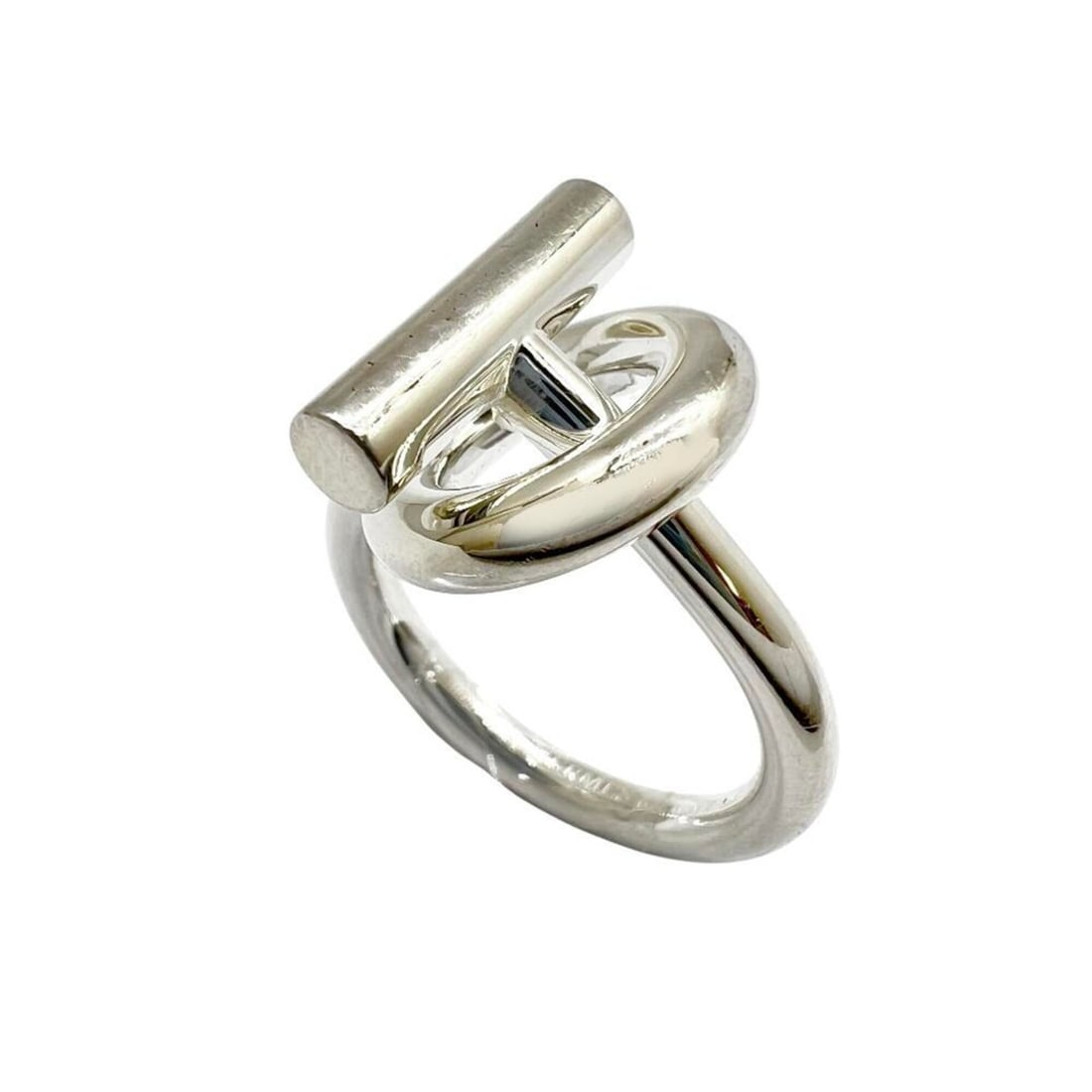 HERMES Echappé Ring, Silver, Size #57, AG925, Men's/Women's Ring (1 of 11)