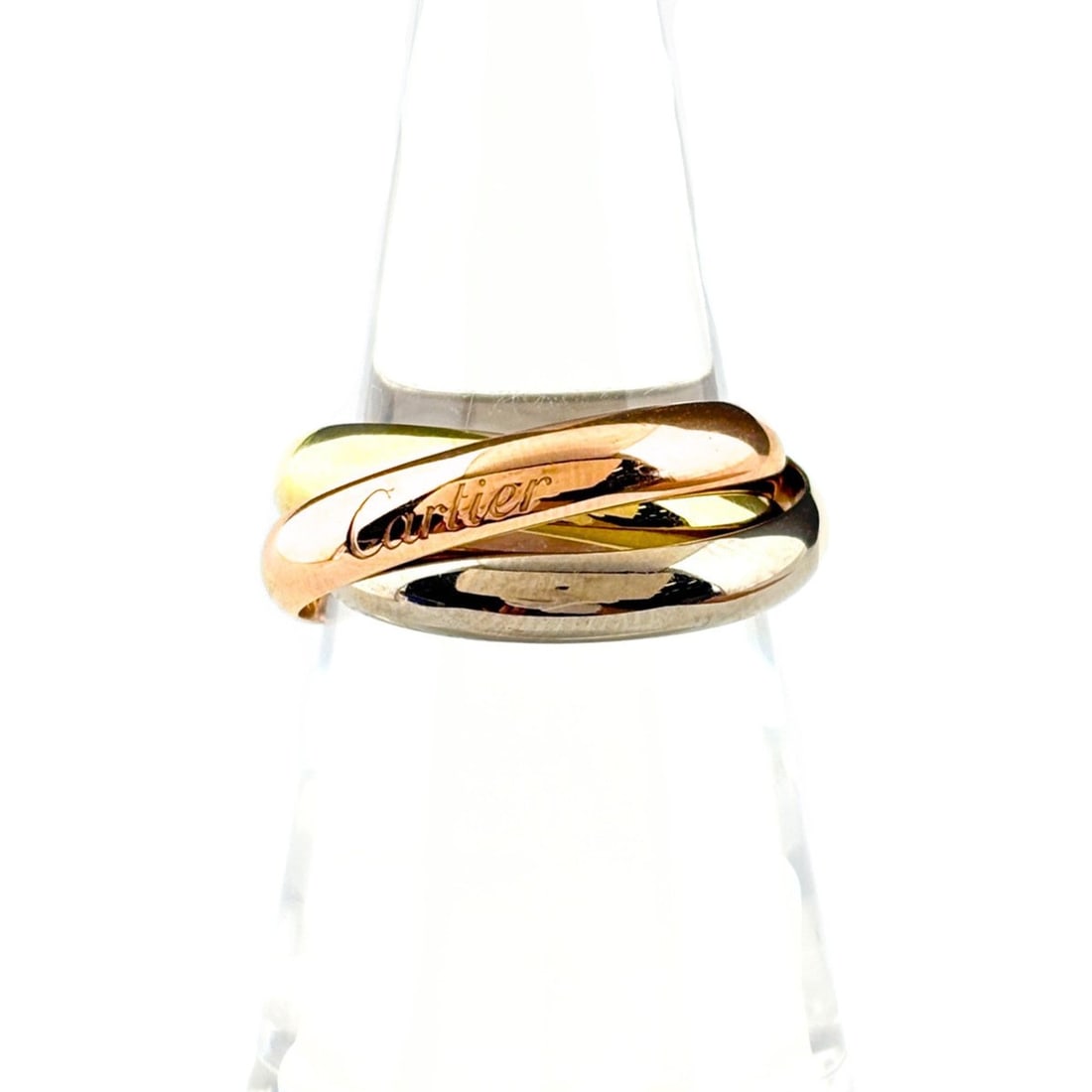 Cartier Trinity YG Yellow Gold Ring (750) for Women: --- Catalog ---Category: SizeUS Size: 6.5Brand Size: 53Category: DesignType: Band ringGender: WomenMaterial: Yellow gold (18K)Category: GeneralBrand: Cartier--- Item List ---Section: ConditionRanking:
