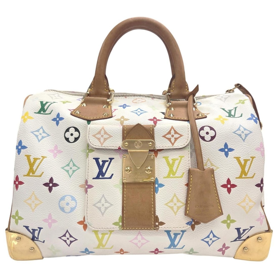 LOUIS VUITTON Speedy 30 M92643 Multicolor Blanc Handbag Boston Bag Takashi Murakami Men's Women's: --- Catalog ---Category: SizeSize (HxWxD): 20cm x 30cm x 18cm / 7.87'' x 11.81'' x 7.08''Handle Length: 30cm / 11.81''Category: DesignType: Boston bag, HandbagColor: Monogram, Multi-colorGender: Men,W