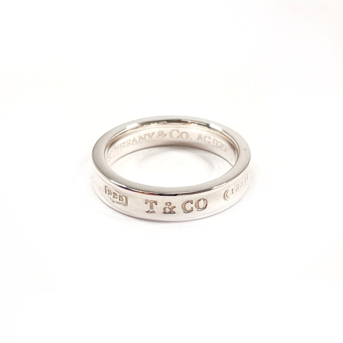 TIFFANY&Co. Tiffany 1837 Narrow Ring, Sterling Silver 925, Size 9, Silver, Women's: --- Catalog ---Category: SizeJP Size: 9US Size: 5Category: DesignType: Band ringColor: SilverGender: WomenMaterial: Silver 925Category: GeneralBrand: Tiffany--- Item List ---Section: ConditionRanking:
