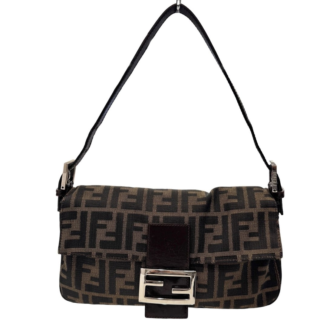 FENDI Zucca Mamma Bucket Canvas Leather Brown Handbag Pouch FF Pattern Women's: --- Catalog ---Category: SizeSize (HxWxD): 14cm x 25cm x 4cm / 5.51'' x 9.84'' x 1.57''Strap Length: 37cm - 49cm / 14.56'' - 19.29''Category: DesignType: Handbag, PouchColor: BrownGender: