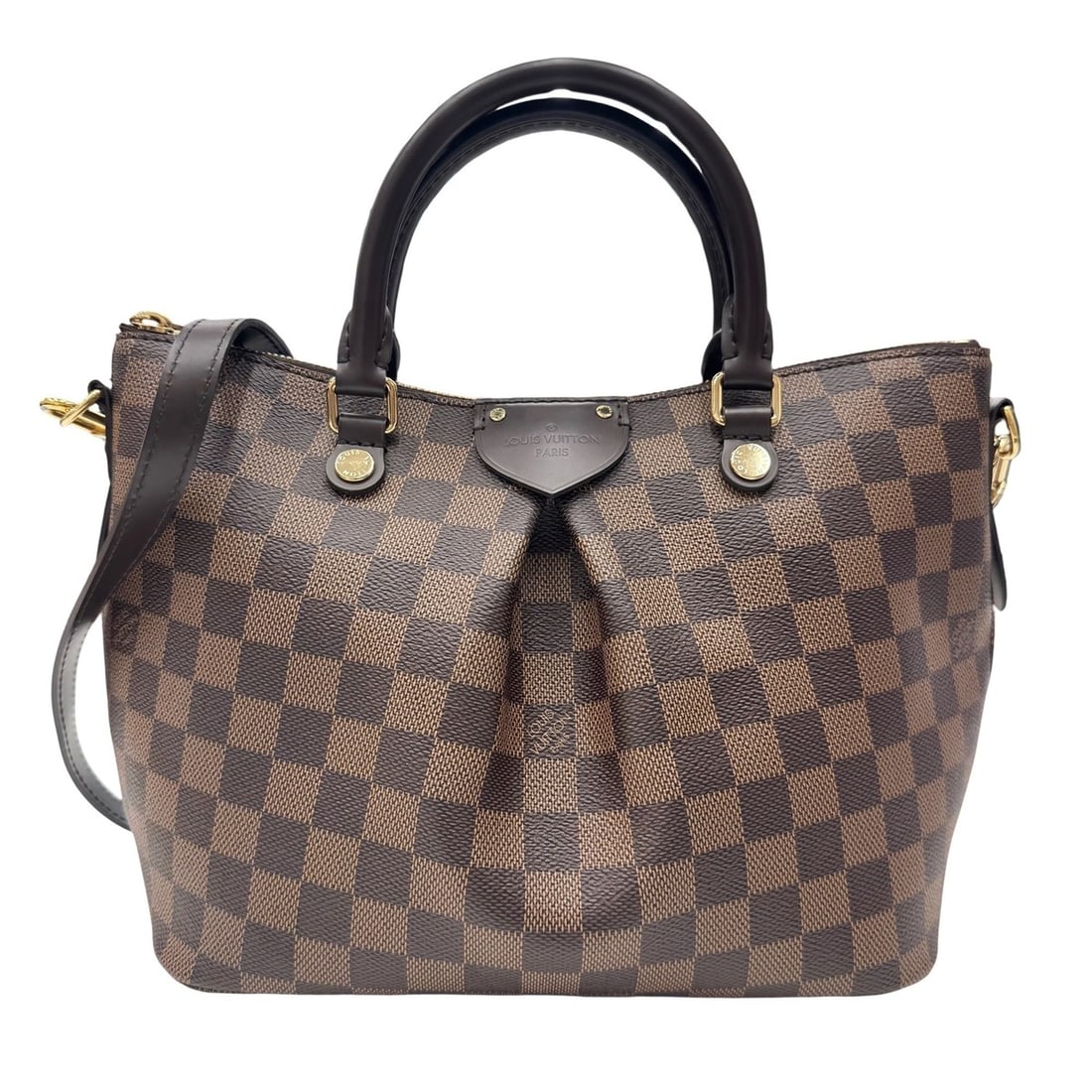 LOUIS VUITTON Siena PM Damier N41545 TJ4185 Handbag Shoulder Bag Leather Brown Women's: --- Catalog ---Category: SizeSize (HxWxD): 20cm x 29cm x 12cm / 7.87'' x 11.41'' x 4.72''Strap Length: 105cm - 110cm / 41.33'' - 43.3''Handle Length: 27cm / 10.62''Category: DesignType: Handbag, Shoul