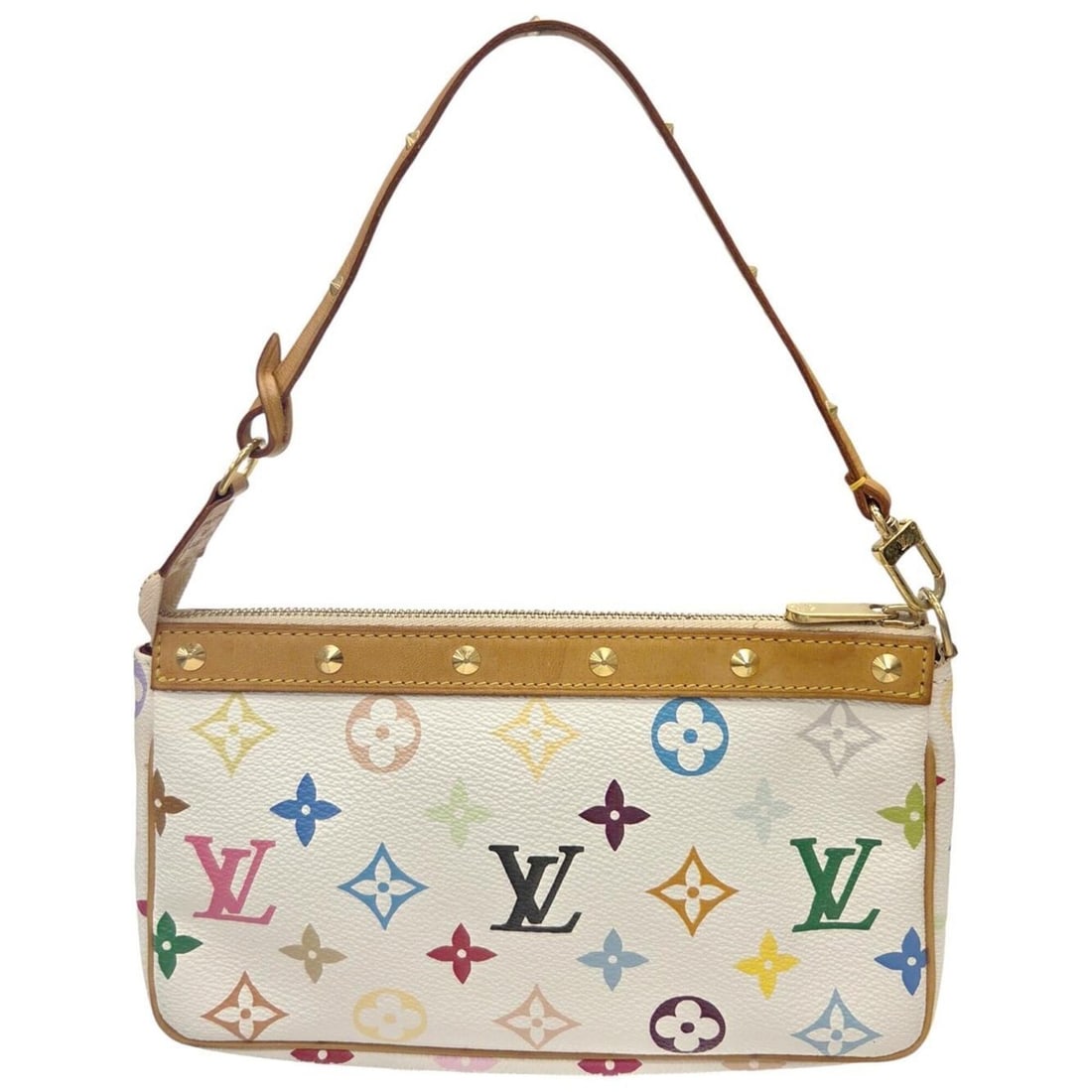 LOUIS VUITTON Louis Vuitton Pochette Accessoires M92649 Multicolor SL1014 Blanc Bag for Women: --- Catalog ---Category: SizeSize (HxWxD): 11cm x 21cm x 4cm / 4.33'' x 8.26'' x 1.57''Handle Length: 34cm / 13.38''Category: DesignType: PochetteColor: Blanc, Multi-colorGender: WomenMaterial: