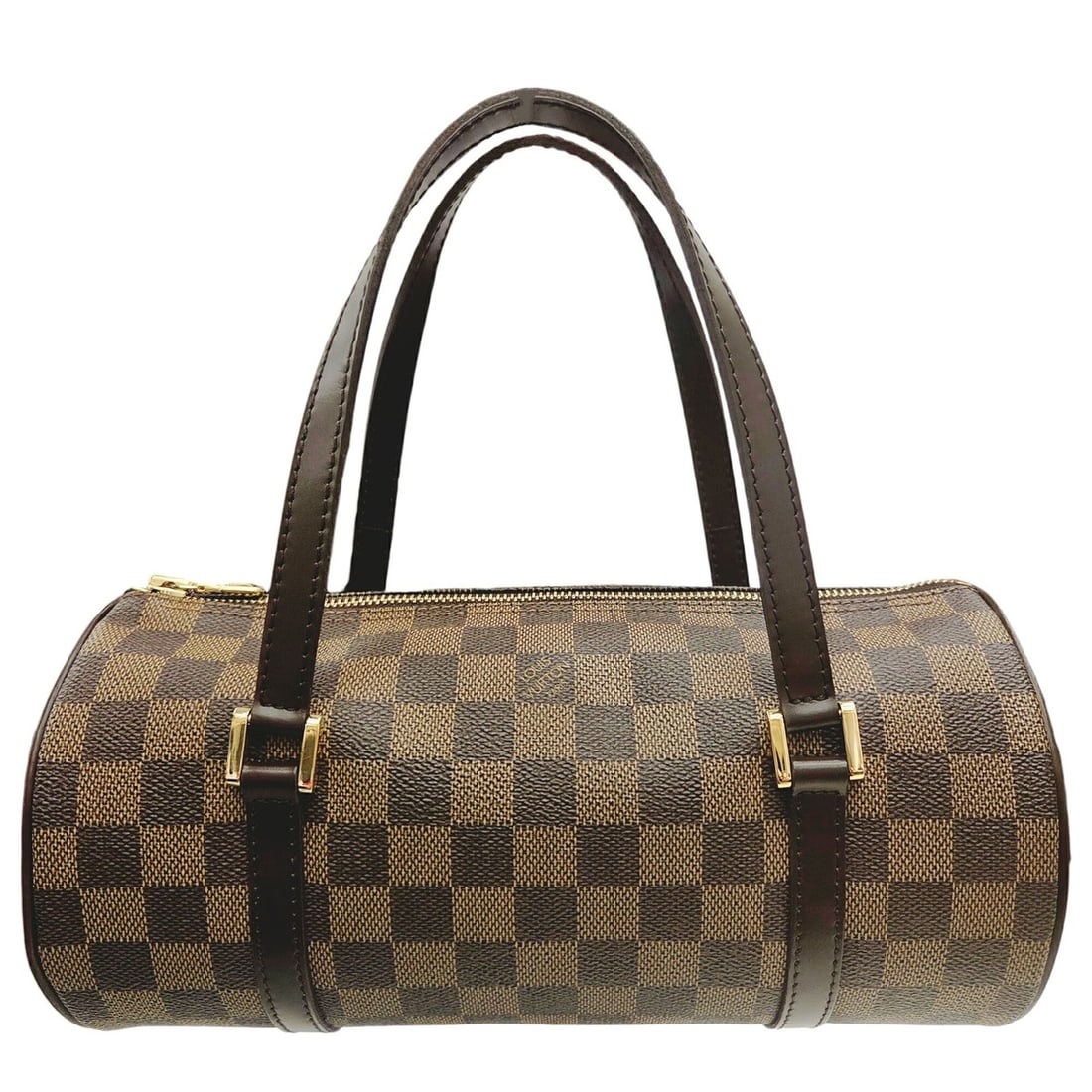 LOUIS VUITTON Papillon 26 N51304 Damier Ebene DU0054 Tote Bag for Women: --- Catalog ---Category: SizeSize (HxWxD): 13cm x 26cm x 13cm / 5.11'' x 10.23'' x 5.11''Handle Length: 39cm / 15.35''Category: DesignType: Tote bagColor: Brown, Damier CanvasGender: WomenMaterial: Da