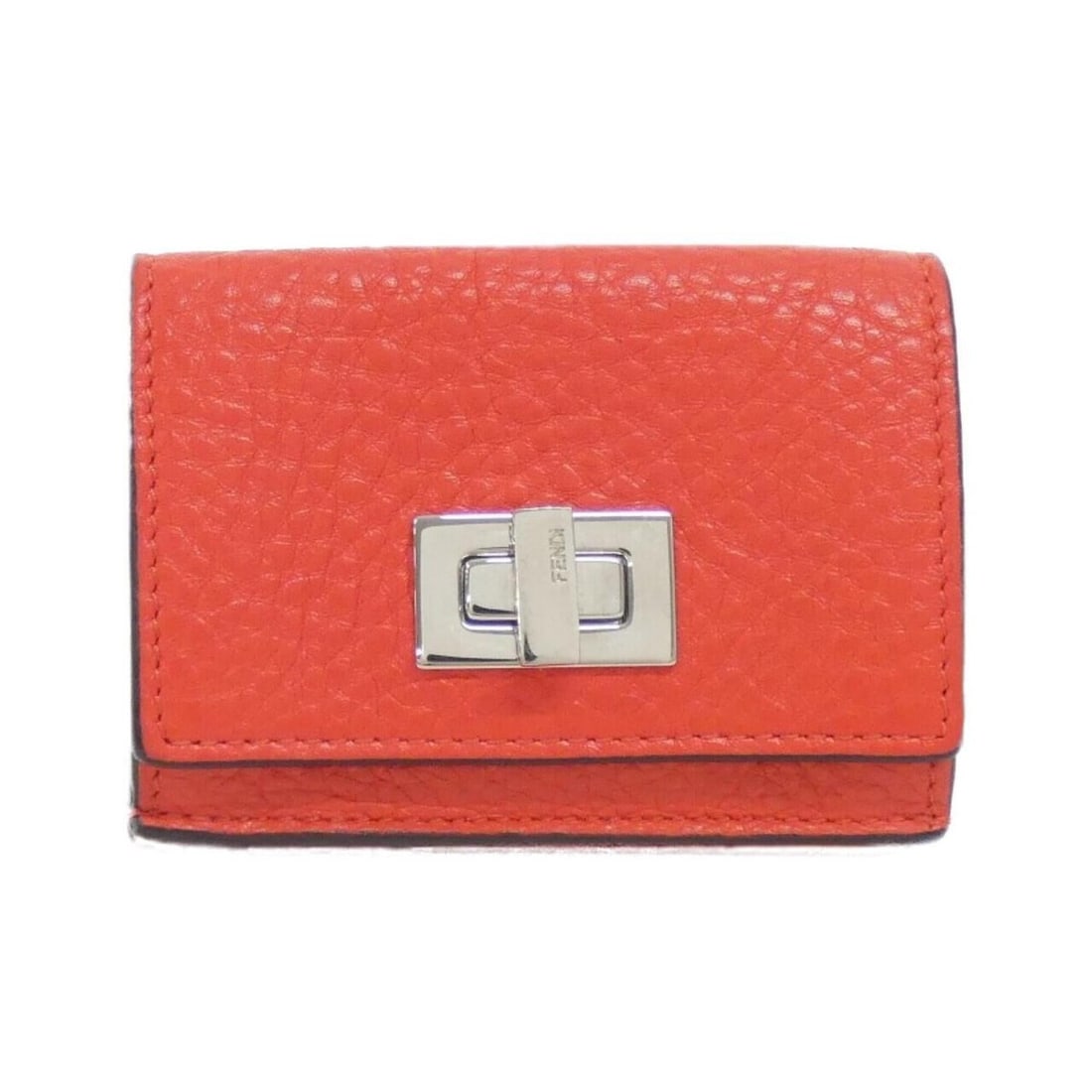 Fendi Peekaboo 8M0426 A91B Wallet: --- Catalog ---Category: SizeSize (HxWxD): 7cm x 9.5cm x 3cm / 2.75'' x 3.74'' x 1.18''Category: DesignType: Wallet (tri-fold)Color: Red colorGender: Women,MenMaterial: Leather Leather/Fur Type: