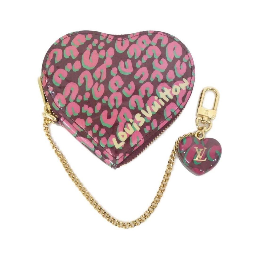 Louis Vuitton Vernis Porte Monnaie Coeur Leopard M91474 Wallet/Coin Case: --- Catalog ---Category: SizeSize (HxWxD): 9cm x 11cm x 2cm / 3.54'' x 4.33'' x 0.78''Category: DesignType: Coin purse/coin caseColor: Red color, Rouge fauvisteGender: WomenMaterial: Leather Leather/F
