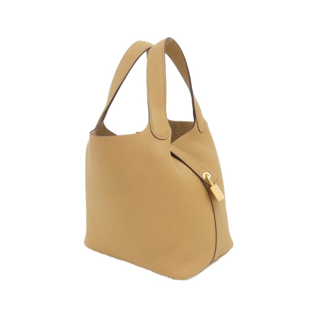 Hermes Picotin Lock PM 056289CC Handbag: --- Catalog ---Category: SizeWeight: 460g / 1.01lb.Size (HxWxD): 19cm x 18cm x 13.5cm / 7.48'' x 7.08'' x 5.31''Handle Length: 28cm / 11.02''Category: DesignType: HandbagColor: BiscuitGender:
