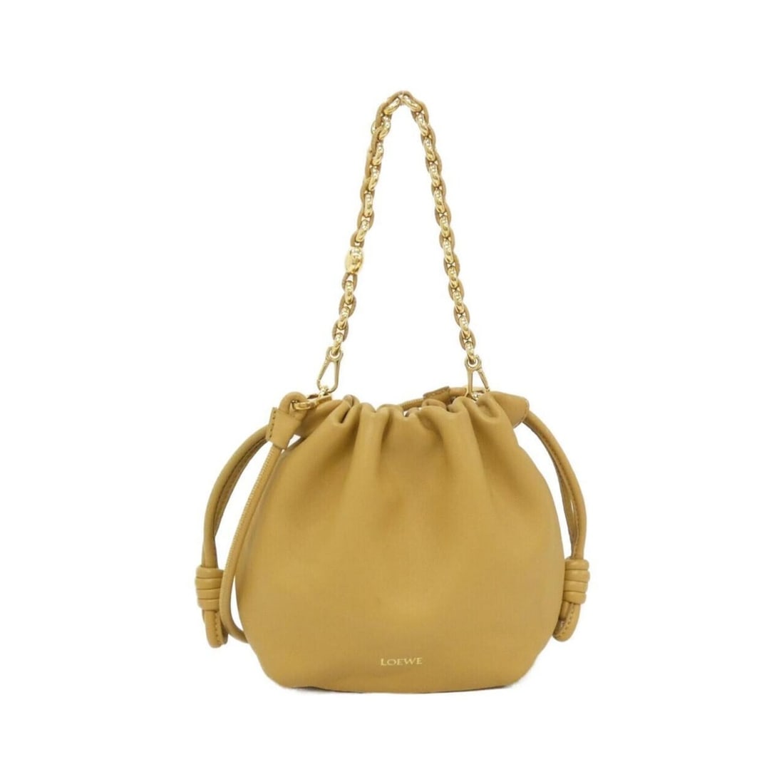 Loewe Flamenco Purse Mini A914CBPX03 Handbag: --- Catalog ---Category: SizeSize (HxWxD): 17cm x 14cm x 6cm / 6.69'' x 5.51'' x 2.36''Category: DesignType: HandbagColor: YellowGender: WomenMaterial: Leather Leather/Fur Type: LambskinCategory: Gene