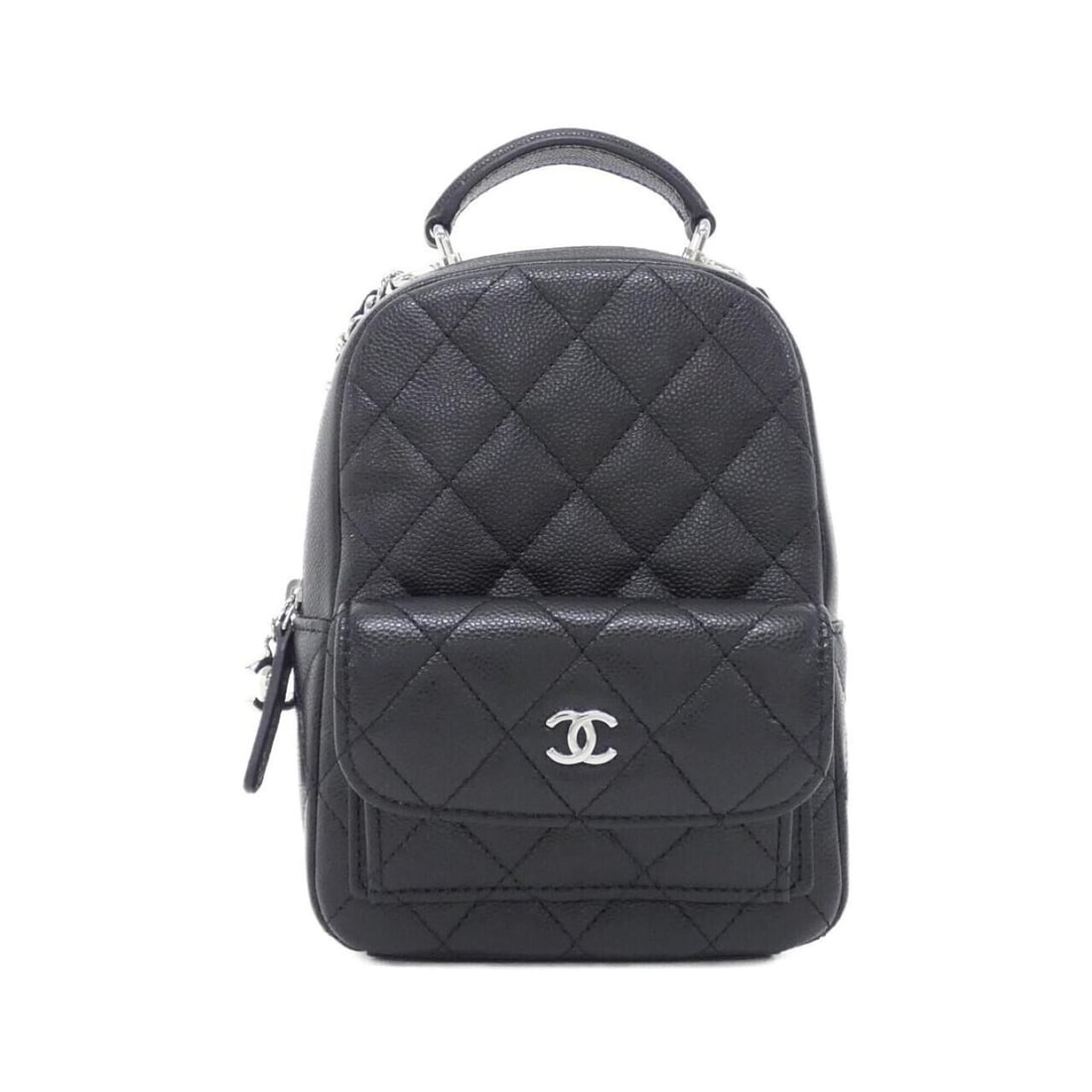 Chanel Timeless Classic Line AP3753 Backpack: --- Catalog ---Category: SizeSize (HxWxD): 17cm x 13cm x 7cm / 6.69'' x 5.11'' x 2.75''Category: DesignType: BackpackColor: BlackGender: WomenMaterial: Grained Calfskin Category: GeneralMPN: AP3753Bra