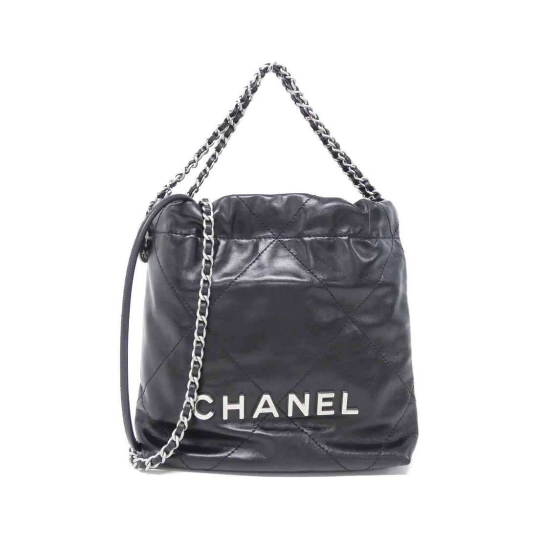 Chanel 22 Line MINI AS3980 Handbag: --- Catalog ---Category: SizeSize (HxWxD): 19cm x 18cm x 6cm / 7.48'' x 7.08'' x 2.36''Category: DesignType: HandbagColor: BlackGender: WomenMaterial: Leather Leather/Fur Type: CalfskinCategory: Gener