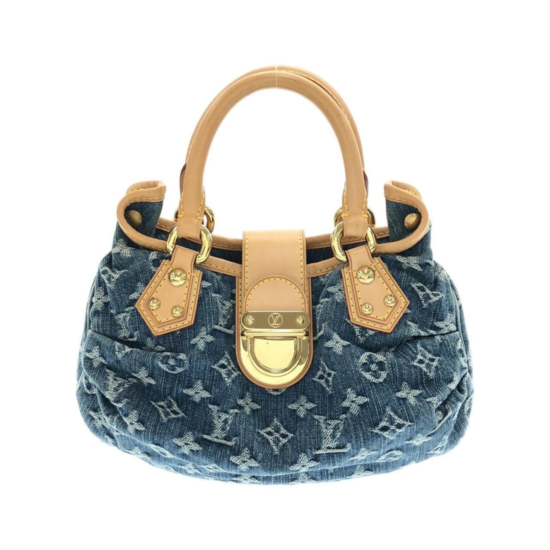 Louis Vuitton Monogram Denim Pleaty M95020 Handbag: --- Catalog ---Category: SizeWeight: 460g / 1.01lb.Size (HxWxD): 17cm x 30cm x 7cm / 6.69'' x 11.81'' x 2.75''Handle Length: 27cm / 10.62''Category: DesignType: HandbagColor: BlueGender: