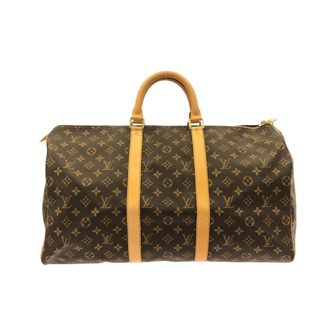 Louis Vuitton Monogram Keepall 50cm M41426 Boston Bag: --- Catalog ---Category: SizeWeight: 860g / 1.89lb.Size (HxWxD): 28cm x 51cm x 22cm / 11.02'' x 20.07'' x 8.66''Handle Length: 30cm / 11.81''Category: DesignType: Boston bagColor: MarronGender: