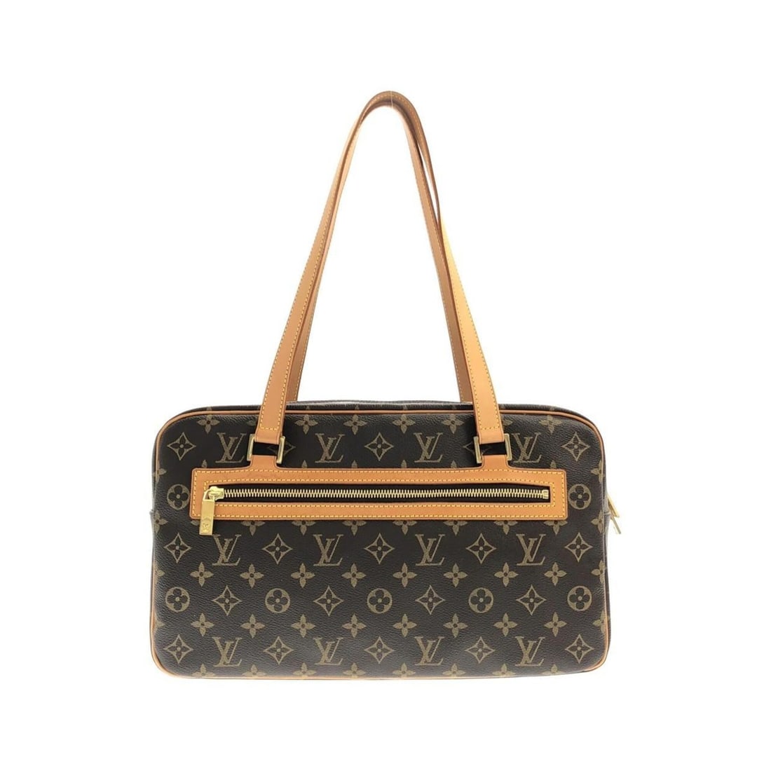 Louis Vuitton Monogram Cite GM M51181 Shoulder Bag: --- Catalog ---Category: SizeWeight: 740g / 1.63lb.Size (HxWxD): 22cm x 37cm x 11cm / 8.66'' x 14.56'' x 4.33''Handle Length: 59cm / 23.22''Category: DesignType: Shoulder bagColor: MarronGender: Women
