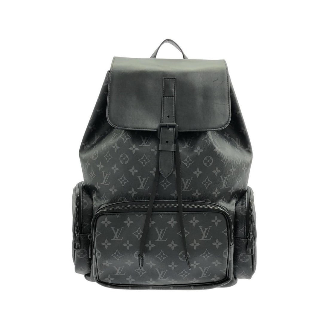 Louis Vuitton Monogram Eclipse Trio Backpack M45538 (Rucksack): --- Catalog ---Category: SizeWeight: 1.42kg / 3.13lb.Size (HxWxD): 43cm x 30cm x 17.5cm / 16.92'' x 11.81'' x 6.88''Strap Length: 93cm / 36.61''Category: DesignType: BackpackColor: BlackGender: MenMat