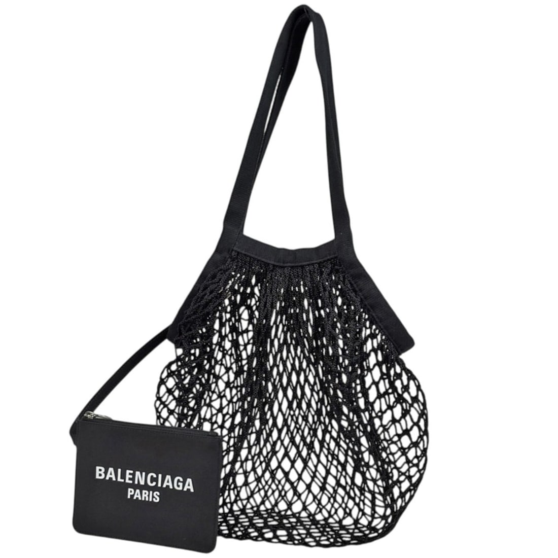 Balenciaga BALENCIAGA 24 7 Tote Bag Fishnet Nylon Black 792851 Women's: --- Catalog ---Category: SizeSize (HxWxD): 33cm x 34cm x 1.5cm / 12.99'' x 13.38'' x 0.59''Category: DesignType: Tote bagColor: BlackGender: WomenMaterial: Nylon Category: GeneralBrand: Balenciaga---