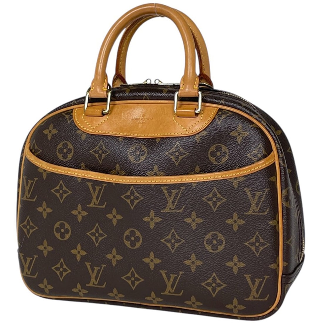 Louis Vuitton Trouville handbag, Monogram, Brown, M42228, Women's: --- Catalog ---Category: SizeSize (HxWxD): 21cm x 28cm x 10cm / 8.26'' x 11.02'' x 3.93''Category: DesignType: HandbagColor: BrownGender: WomenMaterial: Monogram Category: GeneralLine: MonogramBrand: