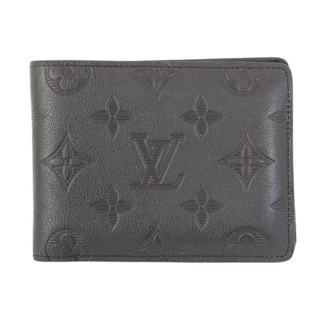 LOUIS VUITTON Bi-fold wallet Portefeuille Multiple M62901 Black Monogram Shadow Men's: --- Catalog ---Category: SizeSize (HxWxD): 9cm x 11.5cm x 1.5cm / 3.54'' x 4.52'' x 0.59''Category: DesignType: Bill wallet (bi-fold)Color: BlackGender: MenMaterial: Monogram Shadow Inner Pocket: Bill