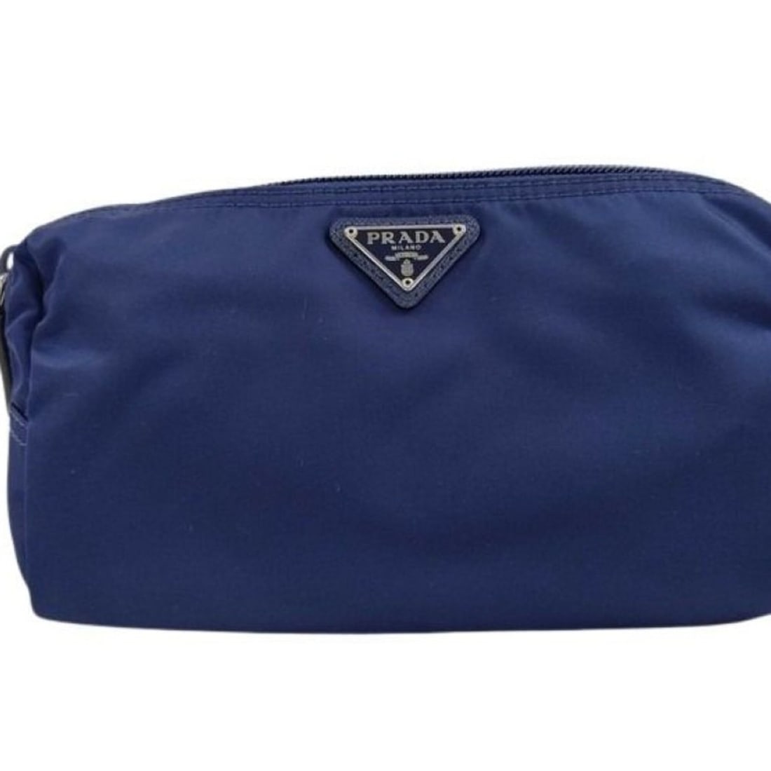PRADA Triangle Pouch 1NA350 Bag Blue Nylon Women's: --- Catalog ---Category: SizeSize (HxWxD): 9.5cm x 19cm x 9cm / 3.74'' x 7.48'' x 3.54''Category: DesignType: PouchColor: BlueGender: WomenClosure: ZipperMaterial: Nylon Category: GeneralBrand: PradaC