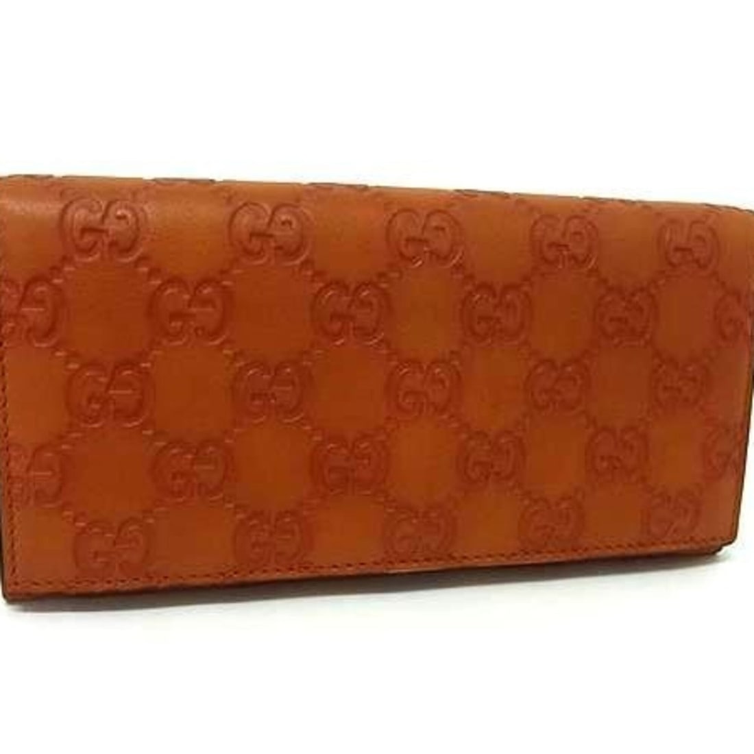GUCCI Long Wallet Shima 146229 Orange Brown Leather Women's Bi-fold: --- Catalog ---Category: SizeSize (HxWxD): 9cm x 18cm x 2.5cm / 3.54'' x 7.08'' x 0.98''Category: DesignType: Long wallet (bi-fold)Color: Brown, OrangeGender: WomenMaterial: Leather Category: