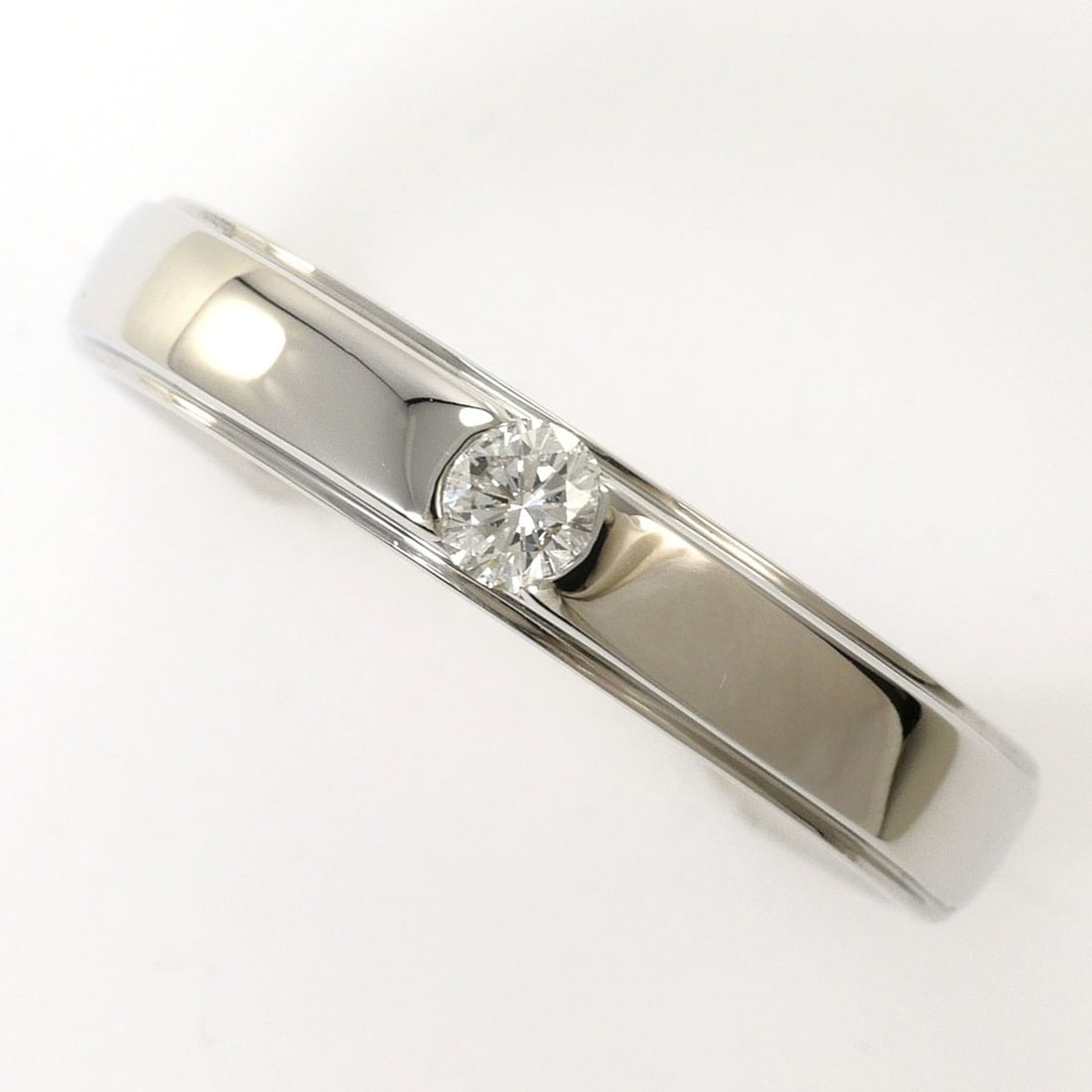 PT950 Platinum Ring, 1 Diamond (0.10ct, Blue Diamond, no carat marking), Total Weight 6.2g, Jewelry (1 of 19)