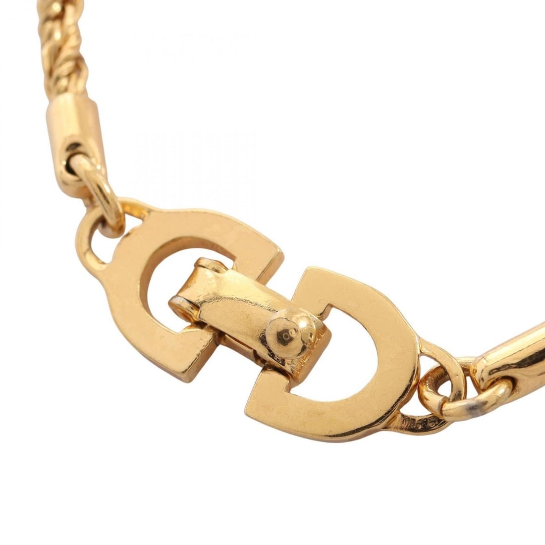 Christian Dior Dior Chain Necklace Jewelry GP (Gold Plated) Women's Gold Tone (1 of 17)