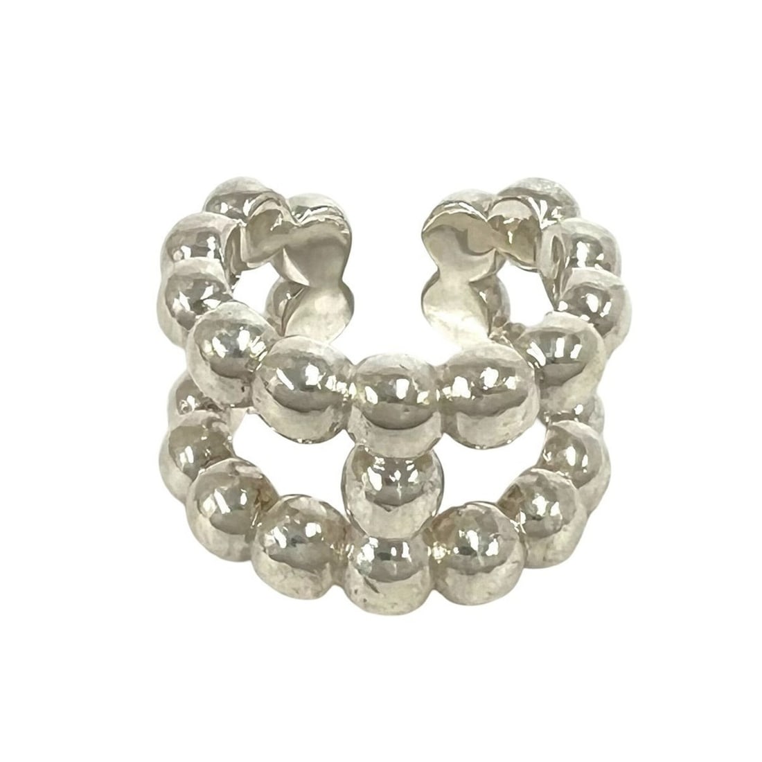 HERMES Parade Ring, Sterling Silver 925, Accessory, Jewelry, Silver, 27054: --- Catalog ---Category: SizeJP Size: 9.5US Size: 5Category: DesignType: Band ringColor: SilverGender: WomenMaterial: Silver 925Category: GeneralBrand: Hermes--- Item List ---Section: ConditionRanking