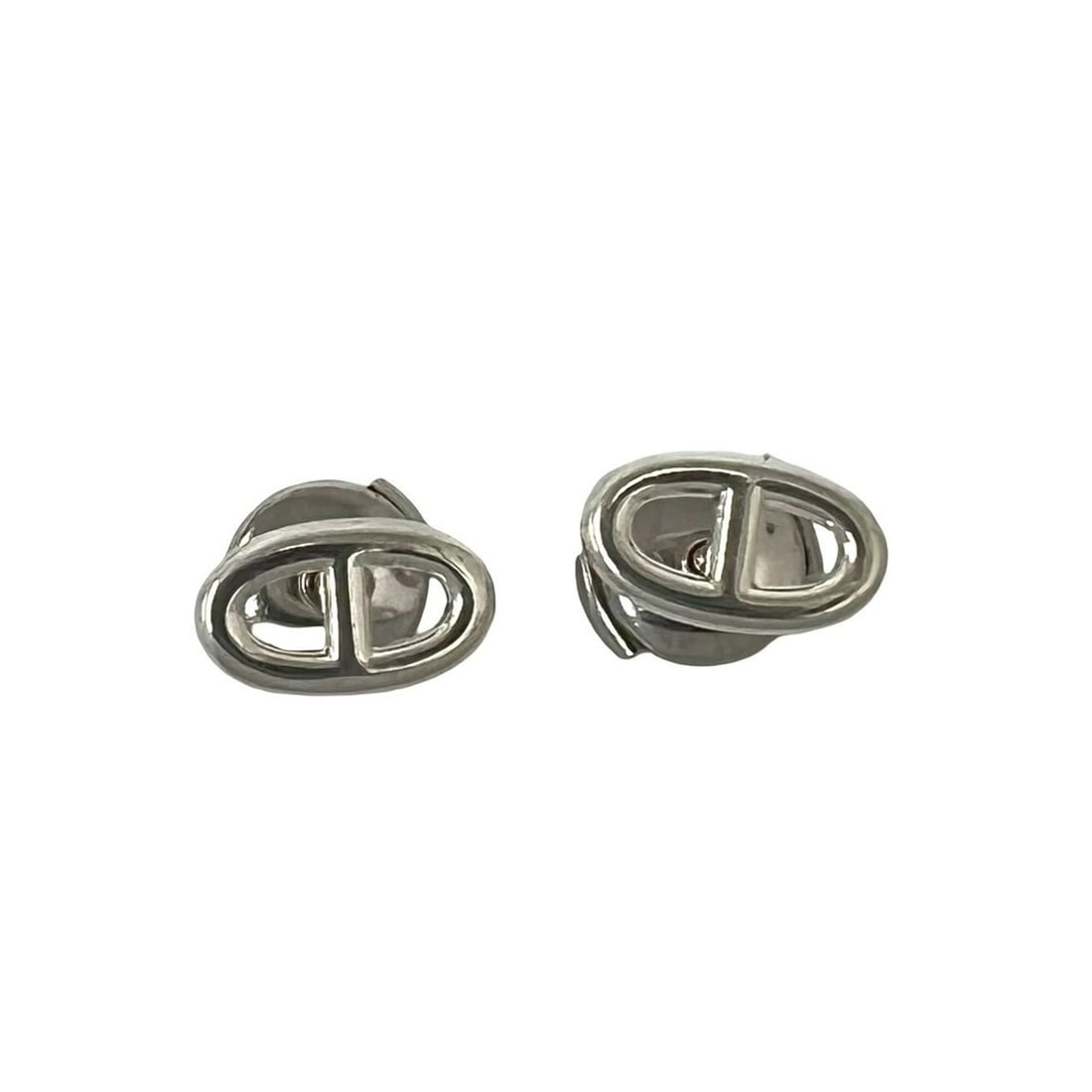 HERMES Chaine d'Ancre earrings, 925 sterling silver, accessory, jewelry, 08556 (1 of 20)