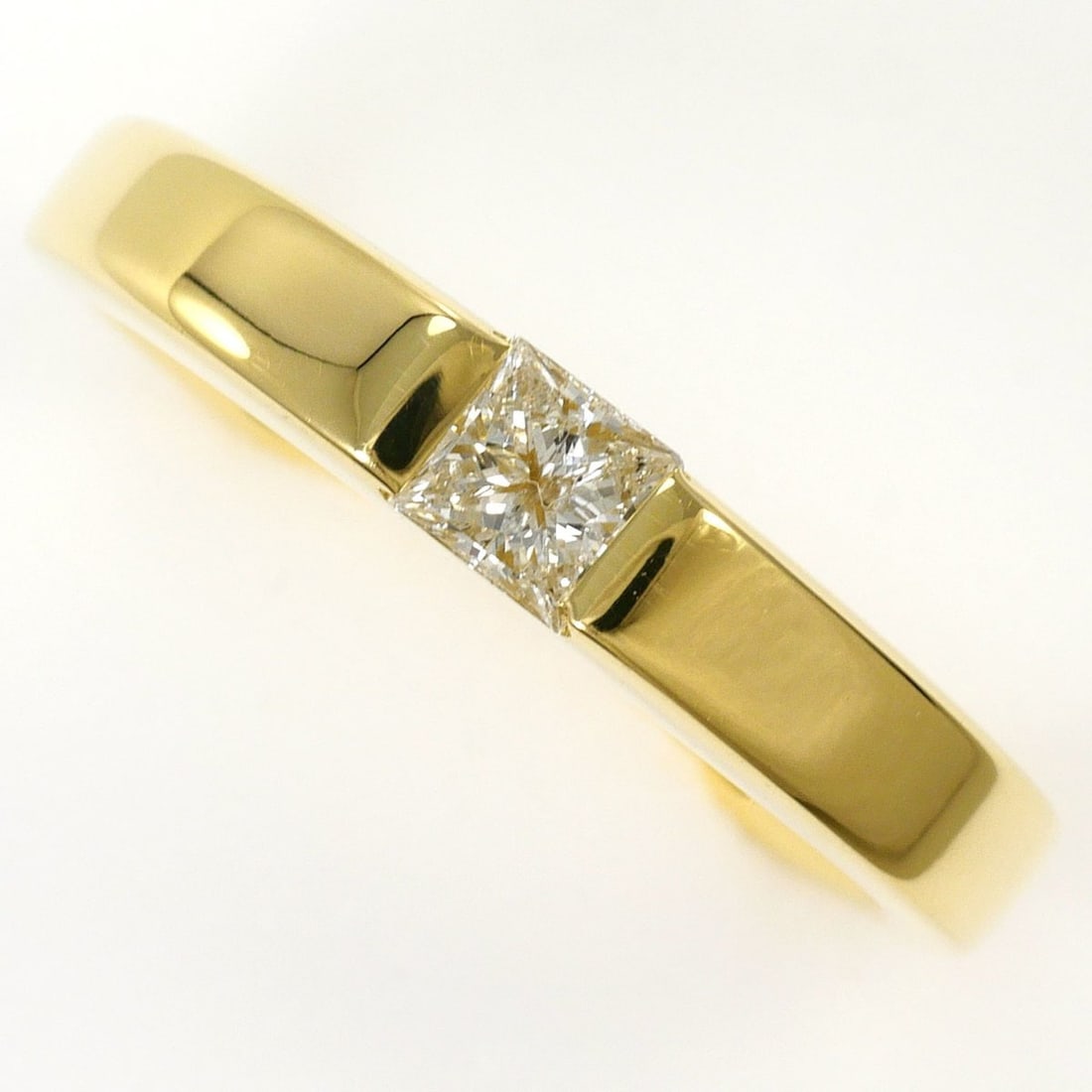 18K (18-karat) Yellow Gold Ring, 1 Diamond, 0.25ct, Total Weight 6.1g, Jewelry (1 of 16)