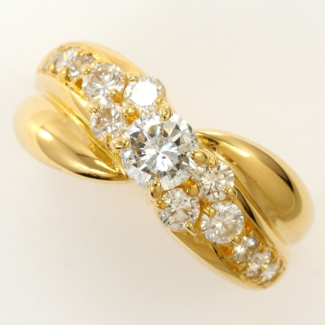 18K (18-karat) Yellow Gold Ring, 1 Diamond, 1.00ct, Total Weight 4.8g, Jewelry (1 of 10)