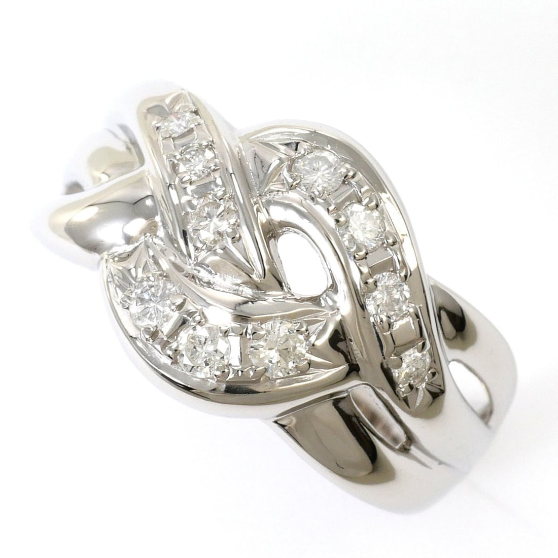 PT900 Platinum Ring, 1 Diamond (0.30ct), Total Weight 5.8g, Jewelry: --- Catalog ---Category: SizeWidth: 12mm / 0.47''Weight: 5.8g / 0.2oz.JP Size: 16US Size: 8Category: DesignType: Band ringColor: PlatinumMetal: PlatinumStone: DiamondGender: WomenMaterial: Platinum 90