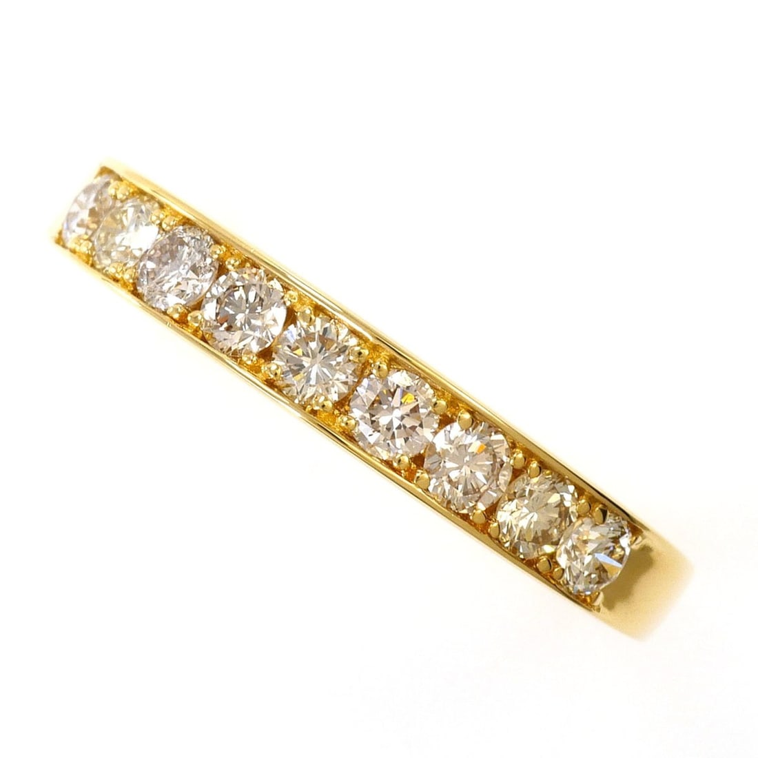 18K (18-karat) Yellow Gold Ring with 0.50ct Diamond, Total Weight 2.5g, Jewelry (1 of 9)