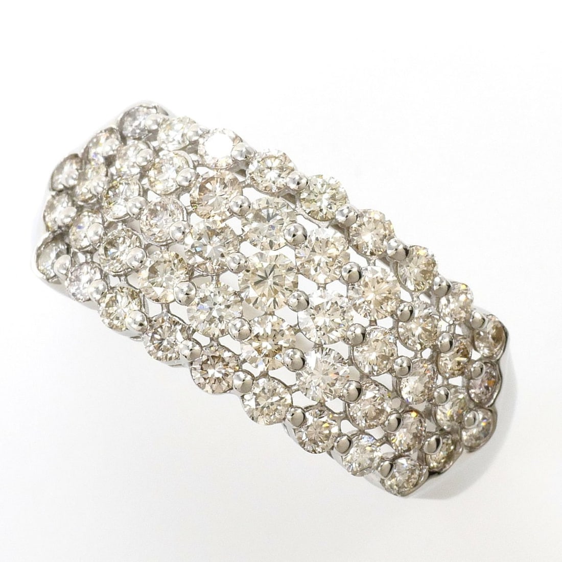 PT950 Platinum Ring, 1 Diamond, 1.00ct, Total Weight 4.2g, Jewelry (1 of 9)